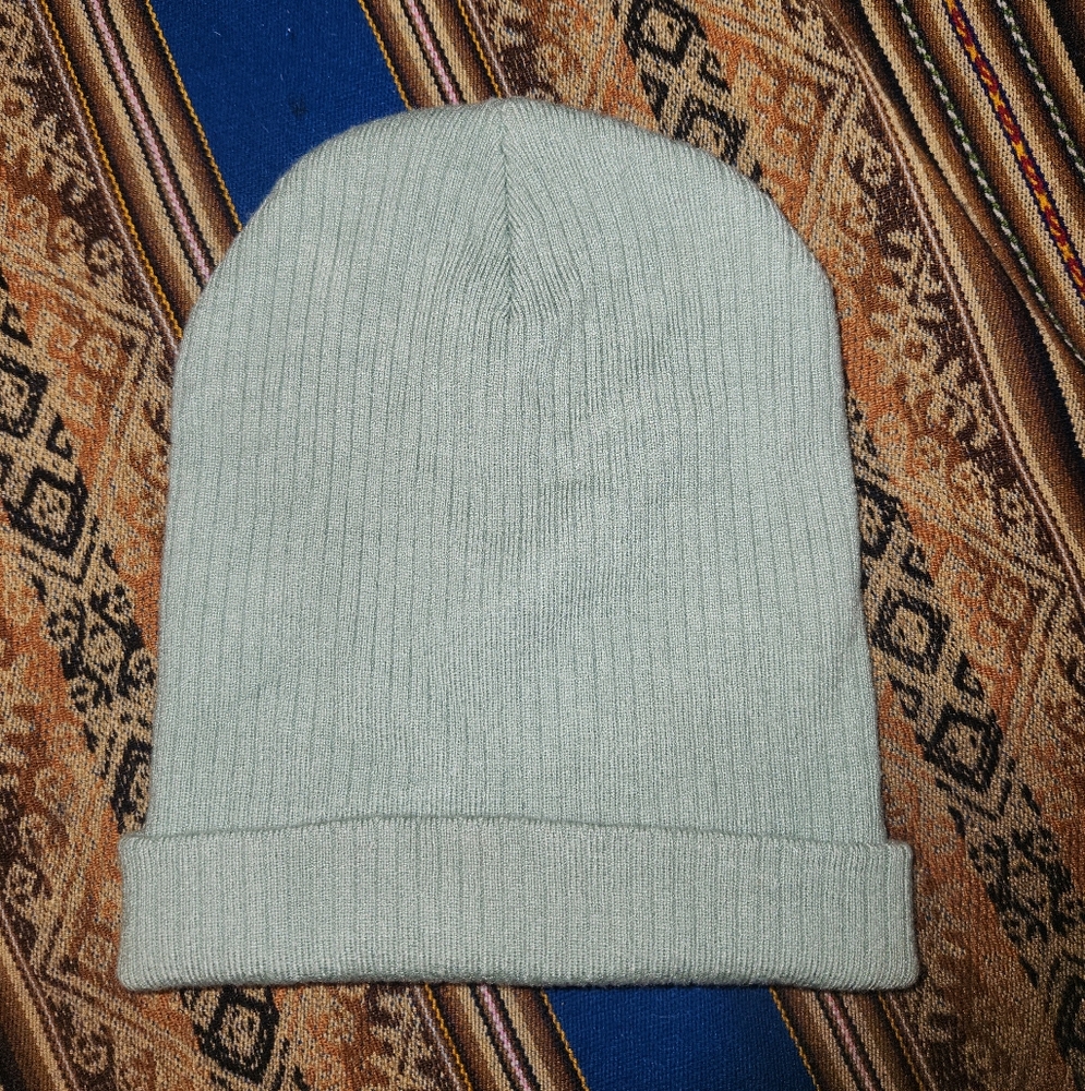 A New Day Turquoise Ribbed Beanie